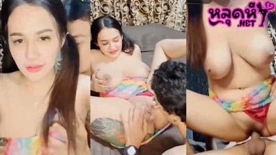 คลิปหลุด น้องขนมปัง เอ็มไลฟ์ สาวหน้าสวย หุ่นนางแบบ งานดีโคตรๆเลยคนนี้ ชวนพี่เทพมาเย็ดหีตัวเองโชว์กลางไลฟ์สดอย่างเสียวเลย
