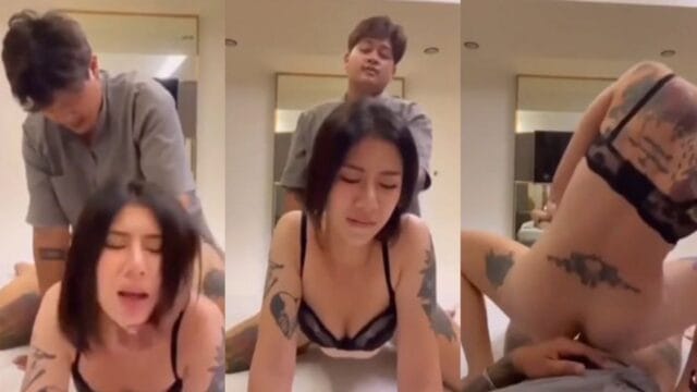 คลิปหลุดคนดัง gungy74 น้องกัญกี้สาวสักลายดาวติ๊กตอก โดนเย็ดติดเซ็กส์ไม่ไหวนั่งคร่อมควยผัว ร่อนเอวบดขยี้ควย ซอยถี่จนน้ำแตกใน